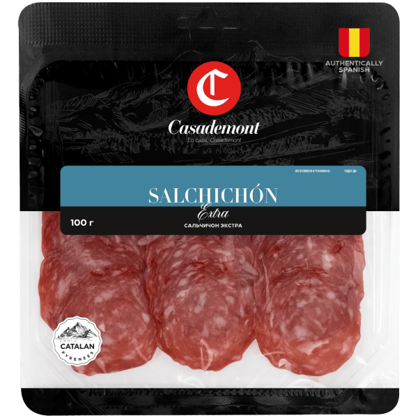 Колбаса нарезка с/к Салями зернистая